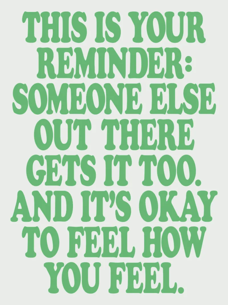 Someone Else Out There Gets it Too Mental Health Print canvas by THE MOTIVATED TYPE