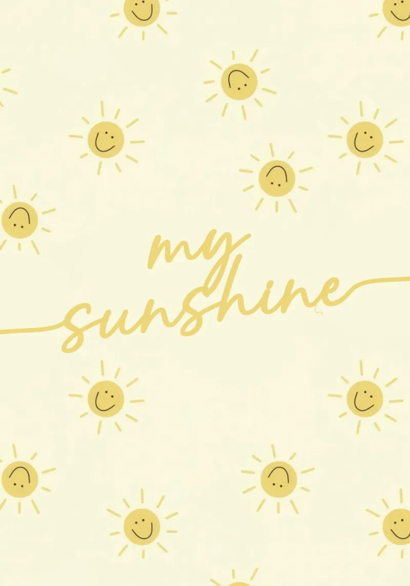 You are My Sunshine Soft Warm Words Backlit Folie von Attaboy Dsgn