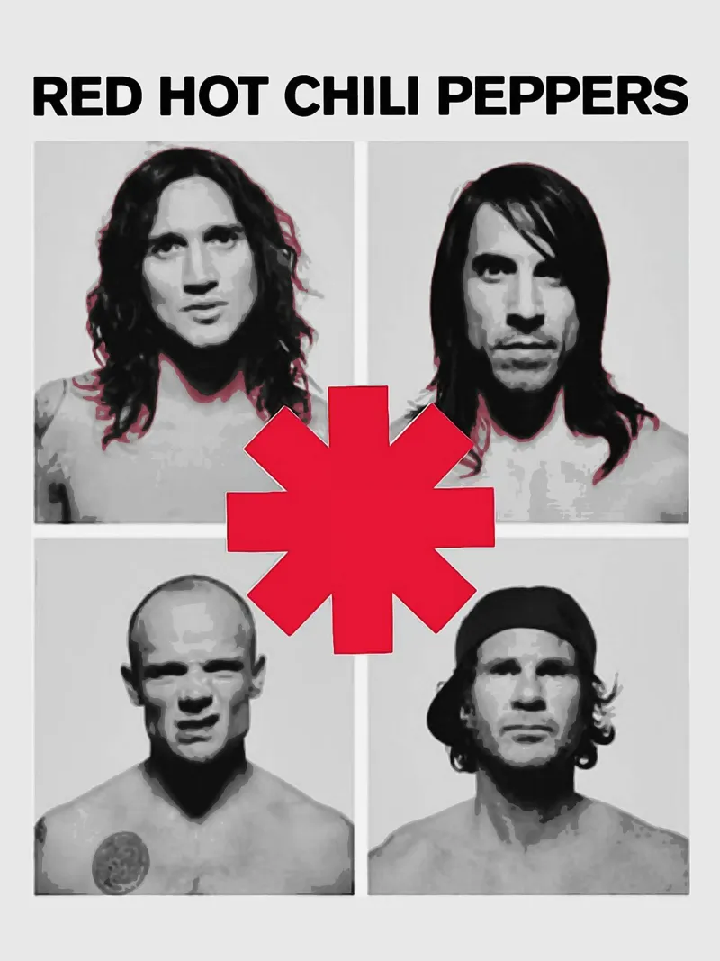 Le groupe Red Hot Chili Peppers film rétro-éclairé de vanhesling