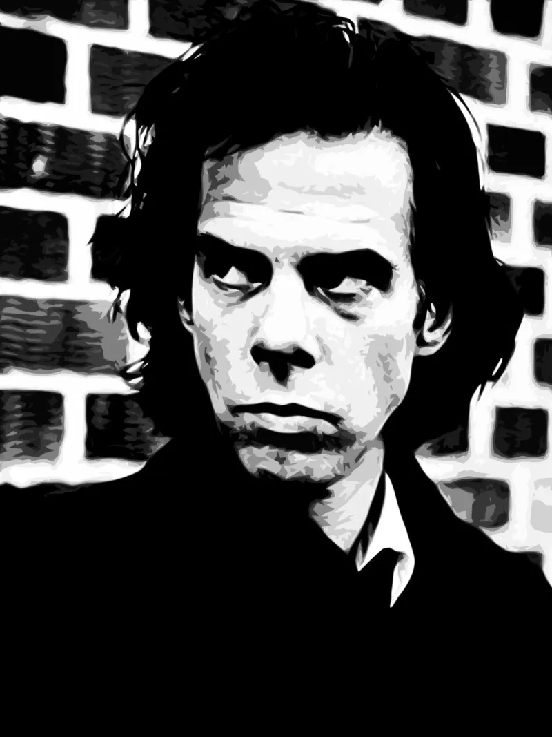 nick cave 2 Art Print alu-dibond by music soul