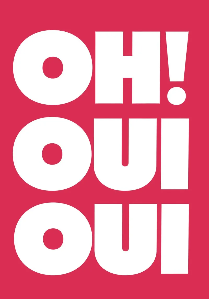 Oh Oui Oui pellicola backlit da Attaboy Dsgn