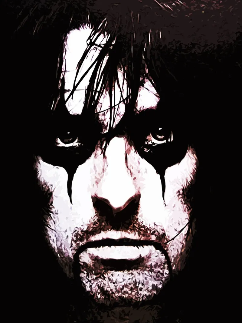 alice cooper 2 Art Print alu-dibond by music soul