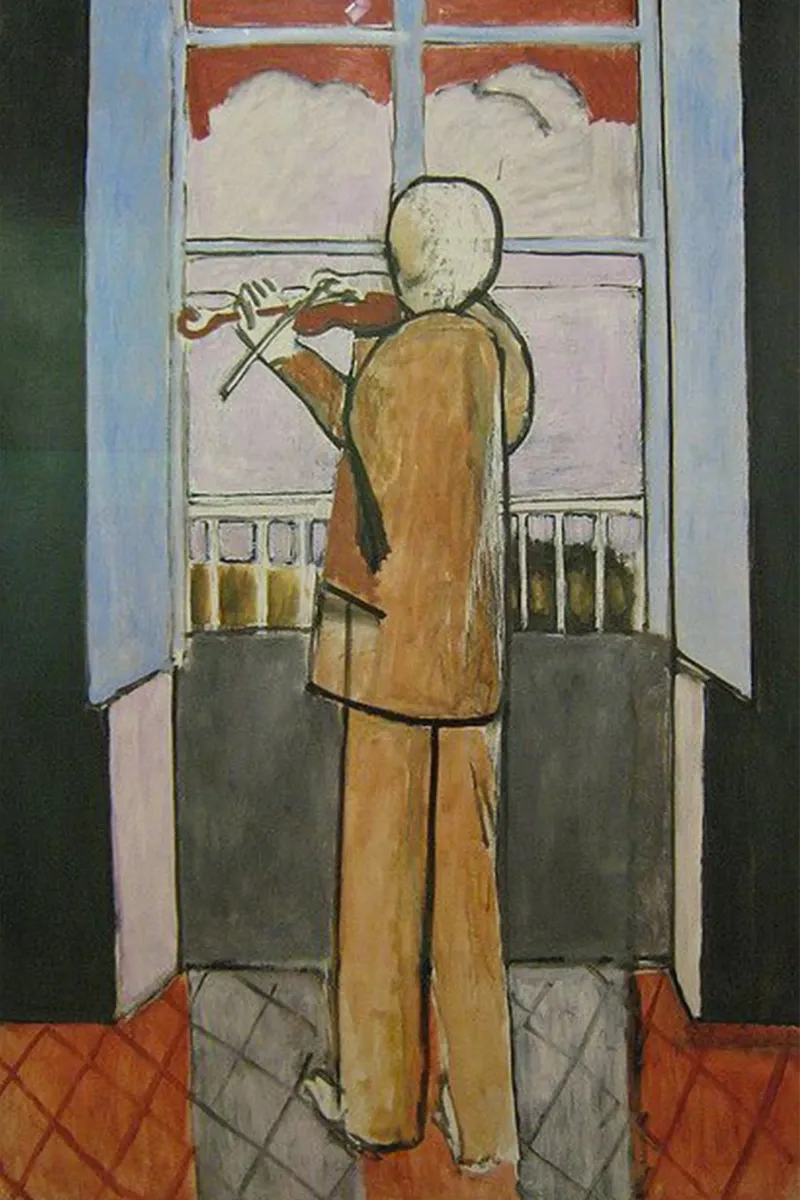 violino musicista tela con Cornice a cassetta da briyan shop