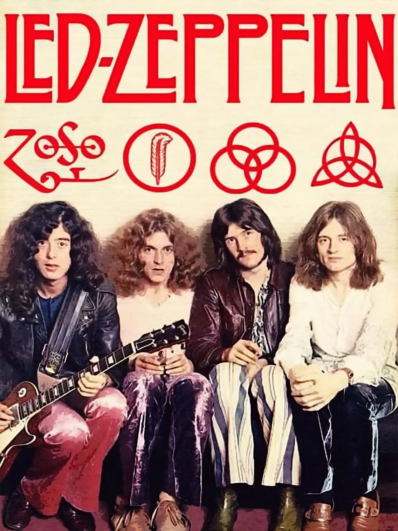 Le groupe Led Zeppelin hahnemühle de vanhesling