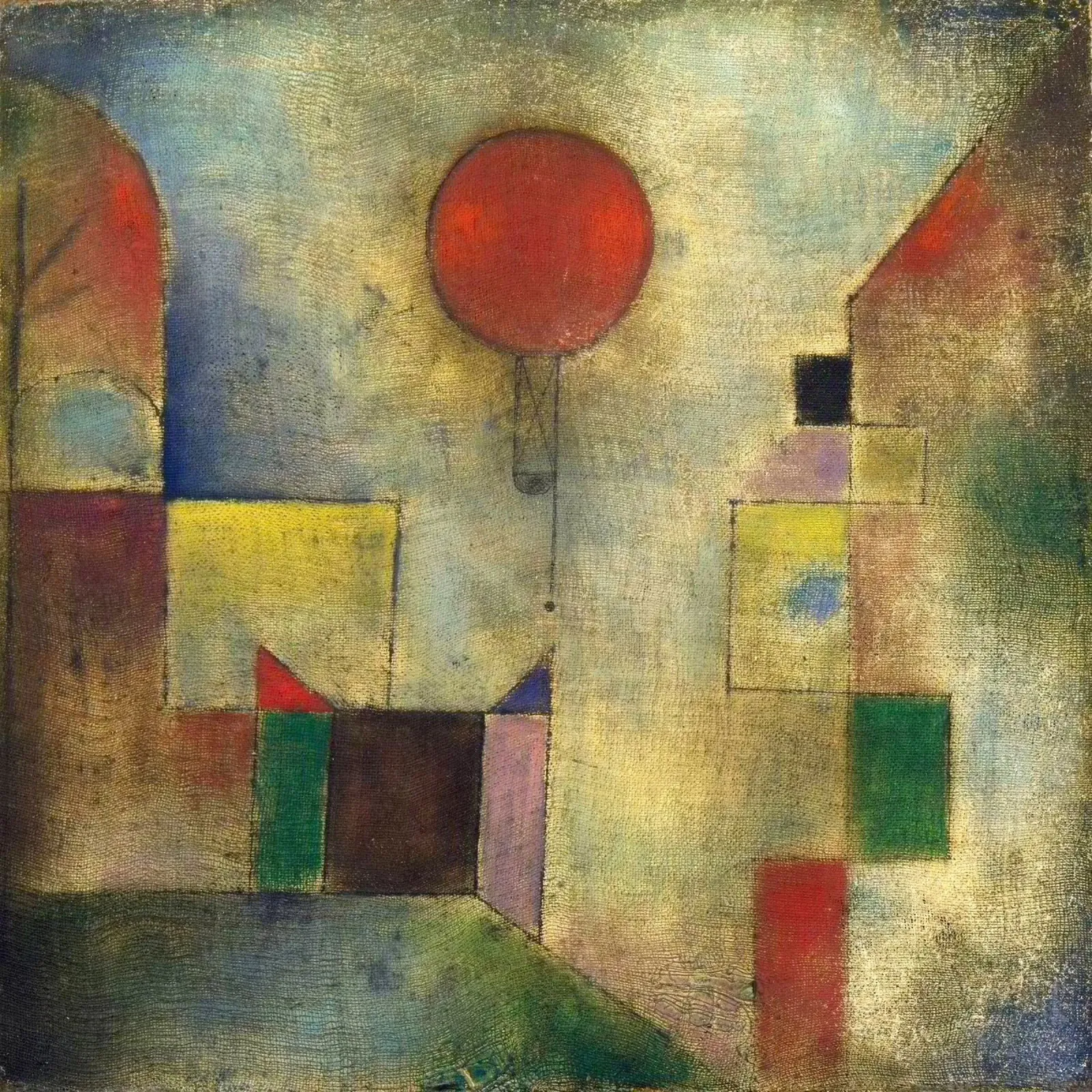 Paul Klee 1922 Red Balloon canvas by 50 masterpieces