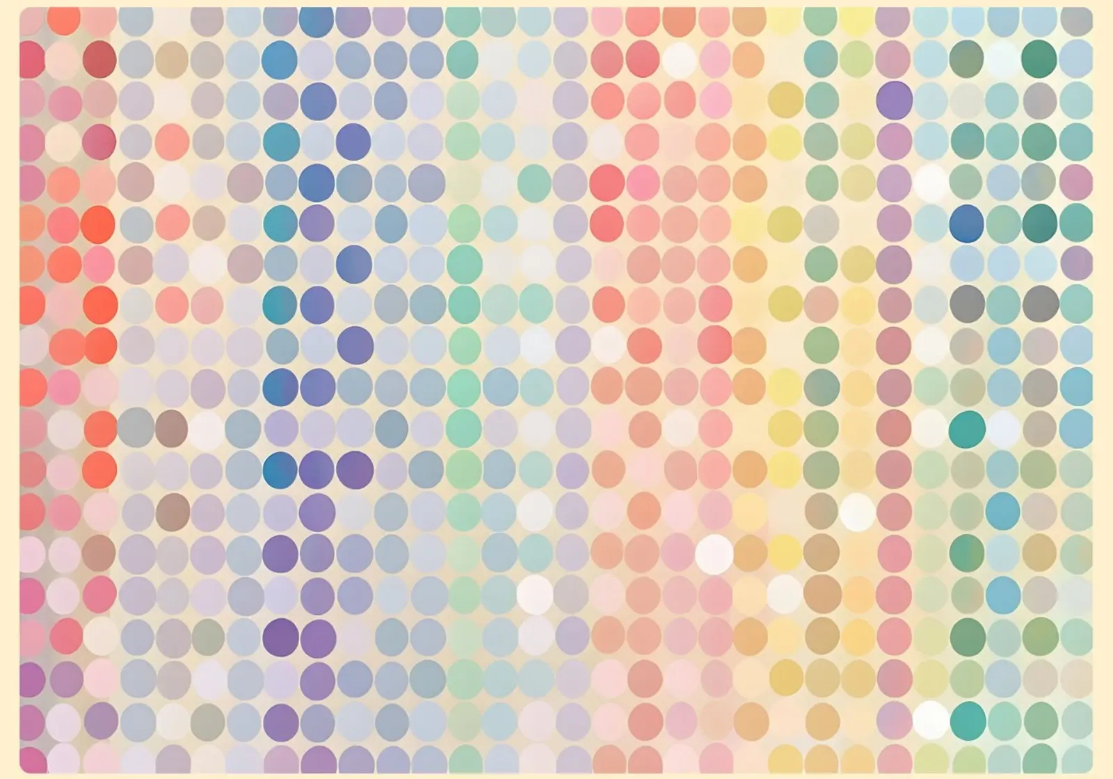 Gradiente arcobaleno Pixel Art - Modello a punti moderno plexiglass da vintagepod