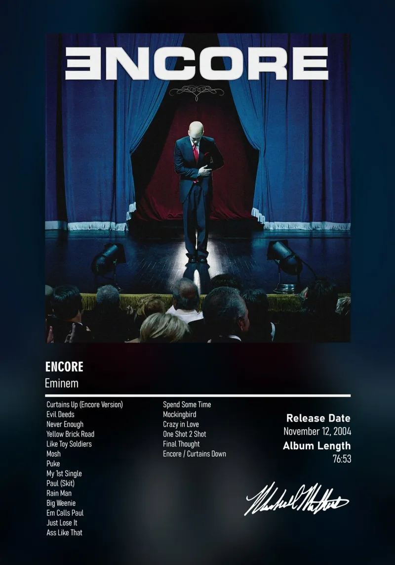 Encore By Eminem pellicola backlit da DGUnder