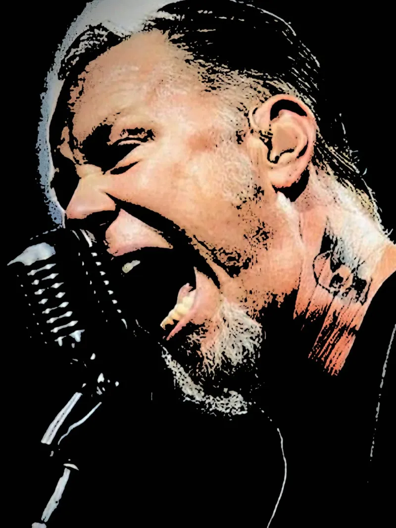 James Hetfield Metallichead groupe musique 30 Art hahnemühle de music soul
