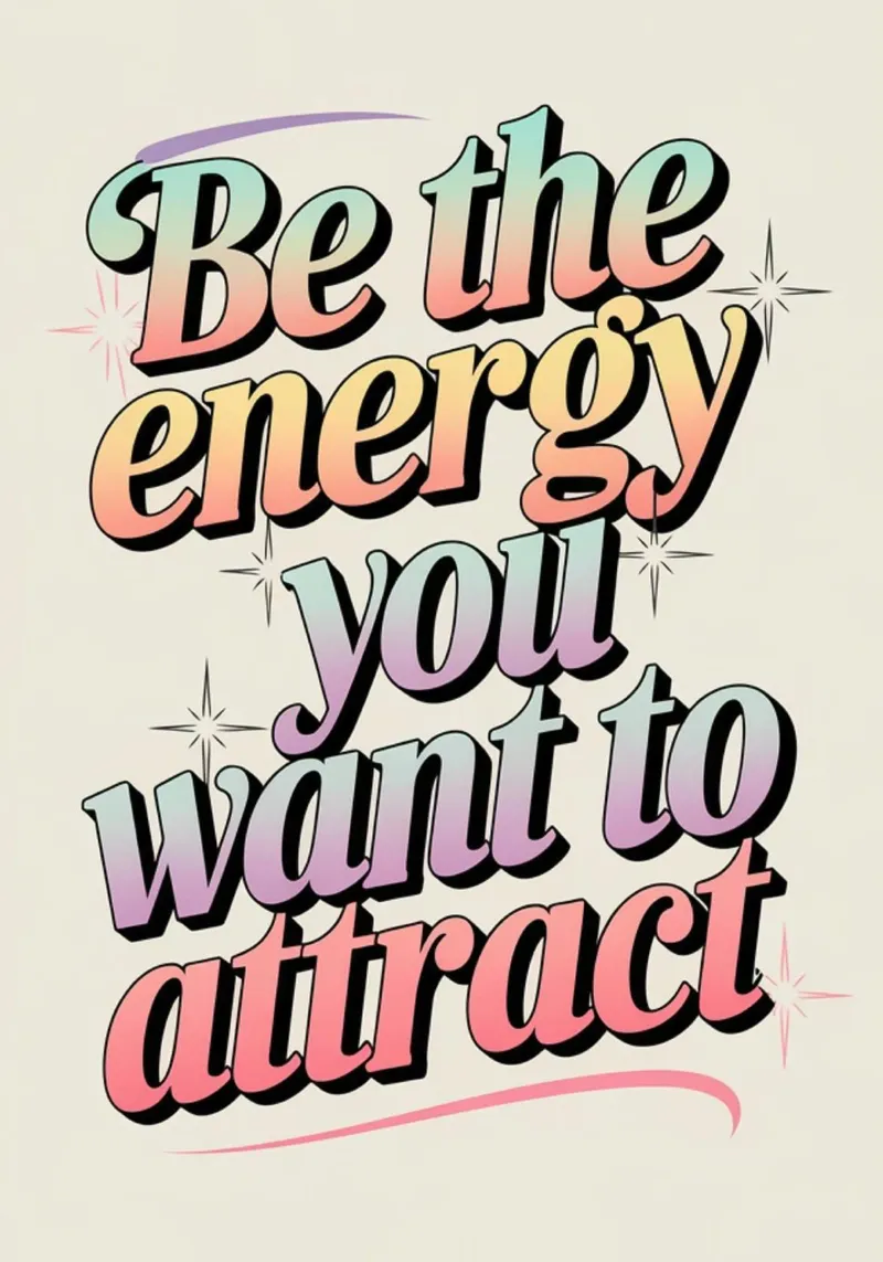 be the energy acrylic glass by art quots shop
