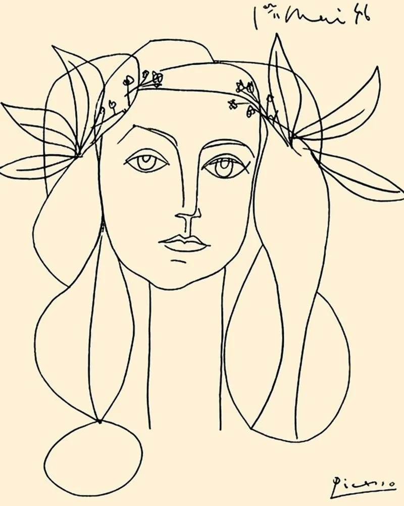 Pablo Picasso Women line poster da Mrs.Allen