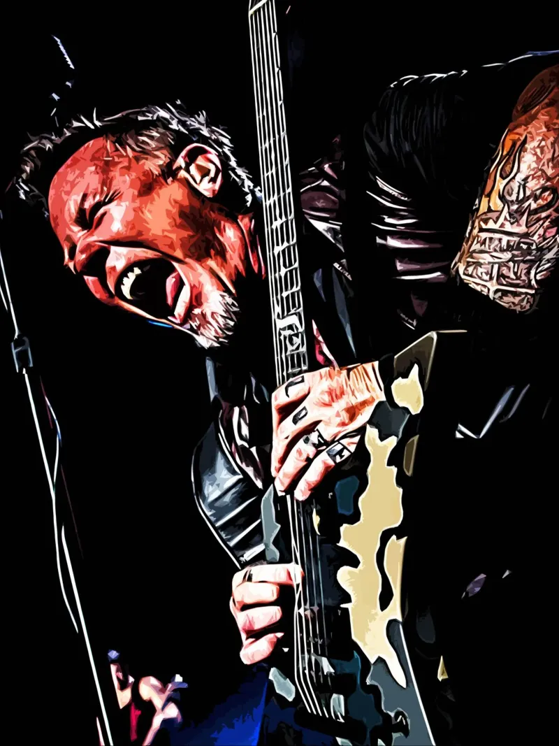 james hetfield metallichead pellicola backlit da music soul