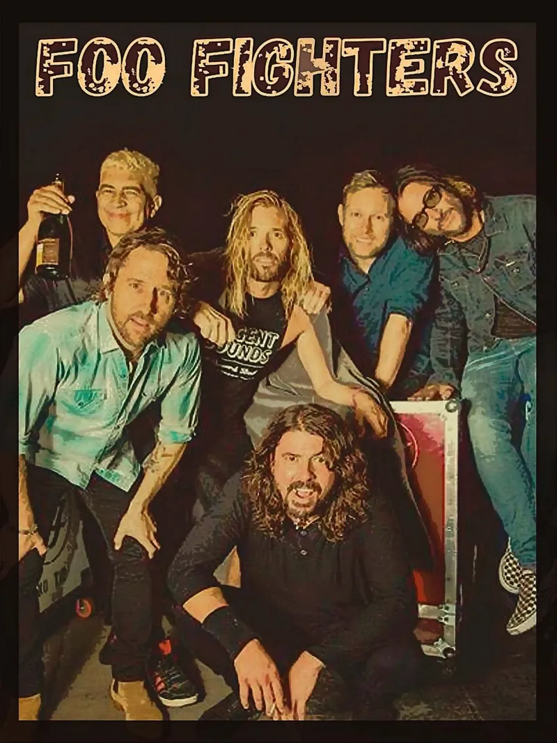 Il gruppo dei Foo Fighters pellicola backlit da vanhesling
