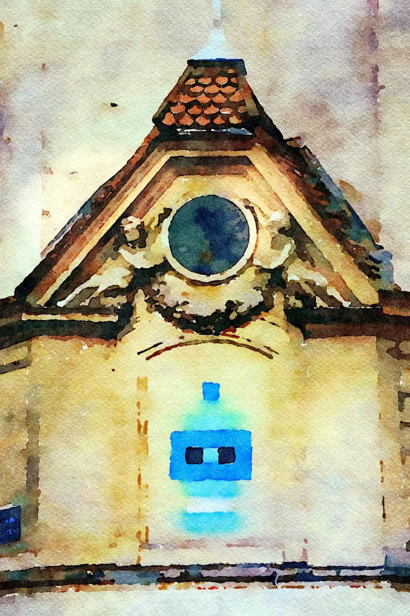 À Paris poster avec cadre en bois de Massimo Frascogna