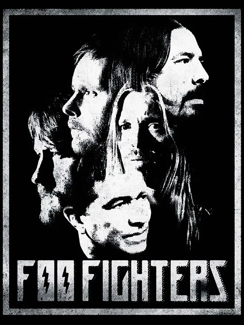 Il gruppo dei Foo Fighters pellicola backlit da vanhesling