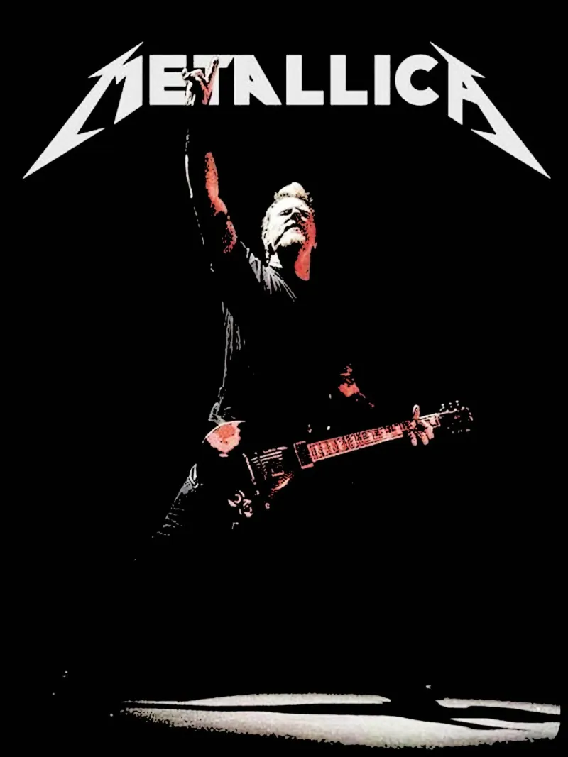 James Hetfield Metallichead band music 6 Art canvas by music soul