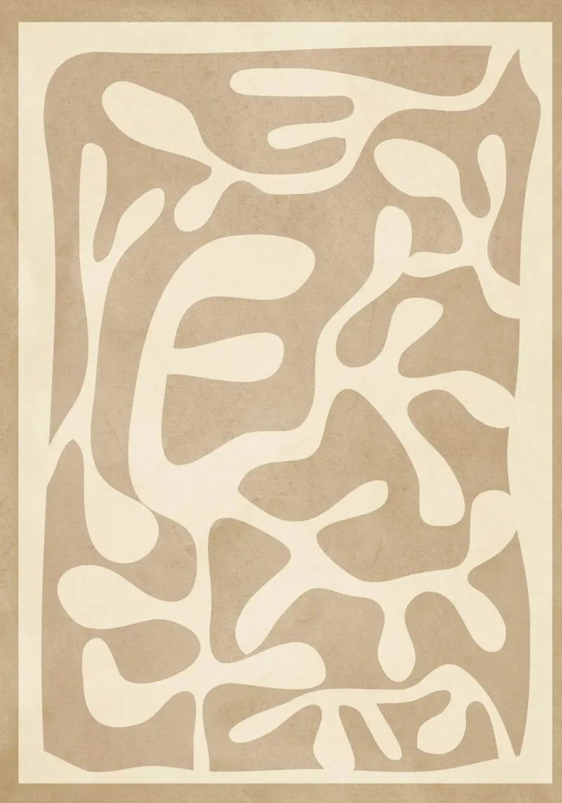 Minimalist Abstract Leaves 2 plexiglass da Nadjaa