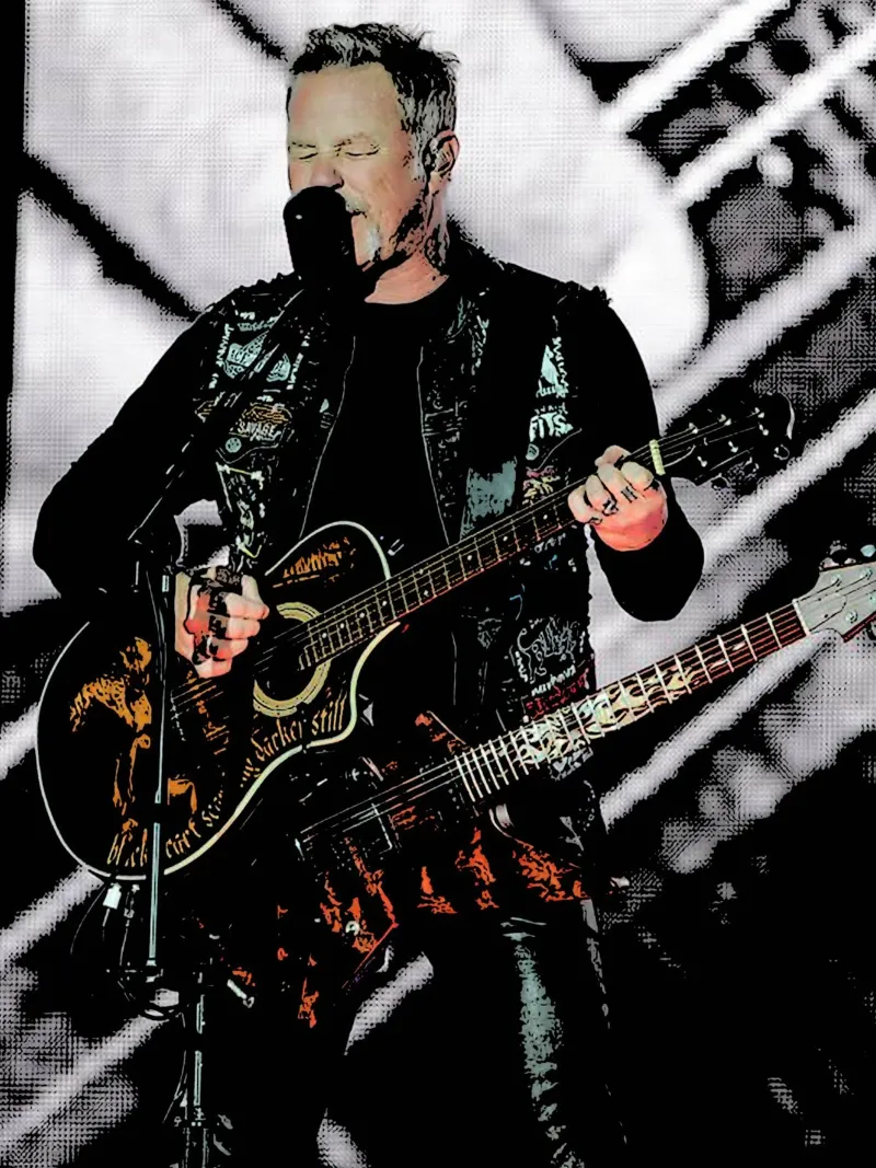 James Hetfield Metallichead groupe musique 18 Art plexiglas de music soul