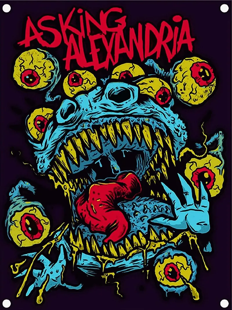 Groupe Asking Alexandria hahnemühle de vanhesling
