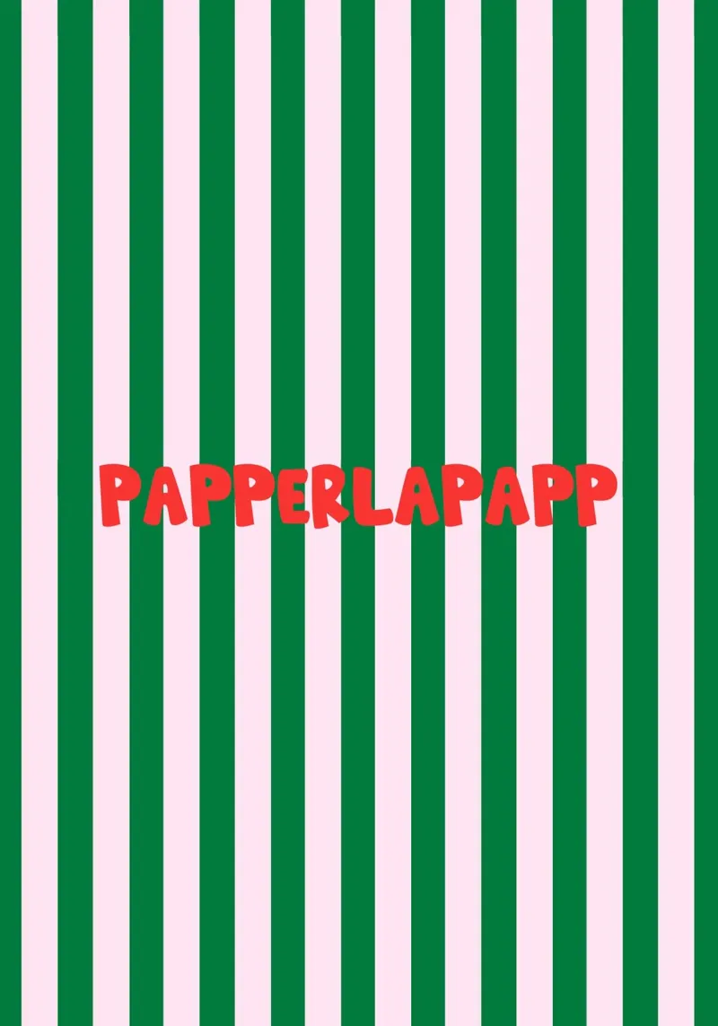 Papperlapapp Typography poster con telaio in alluminio da Attaboy Dsgn