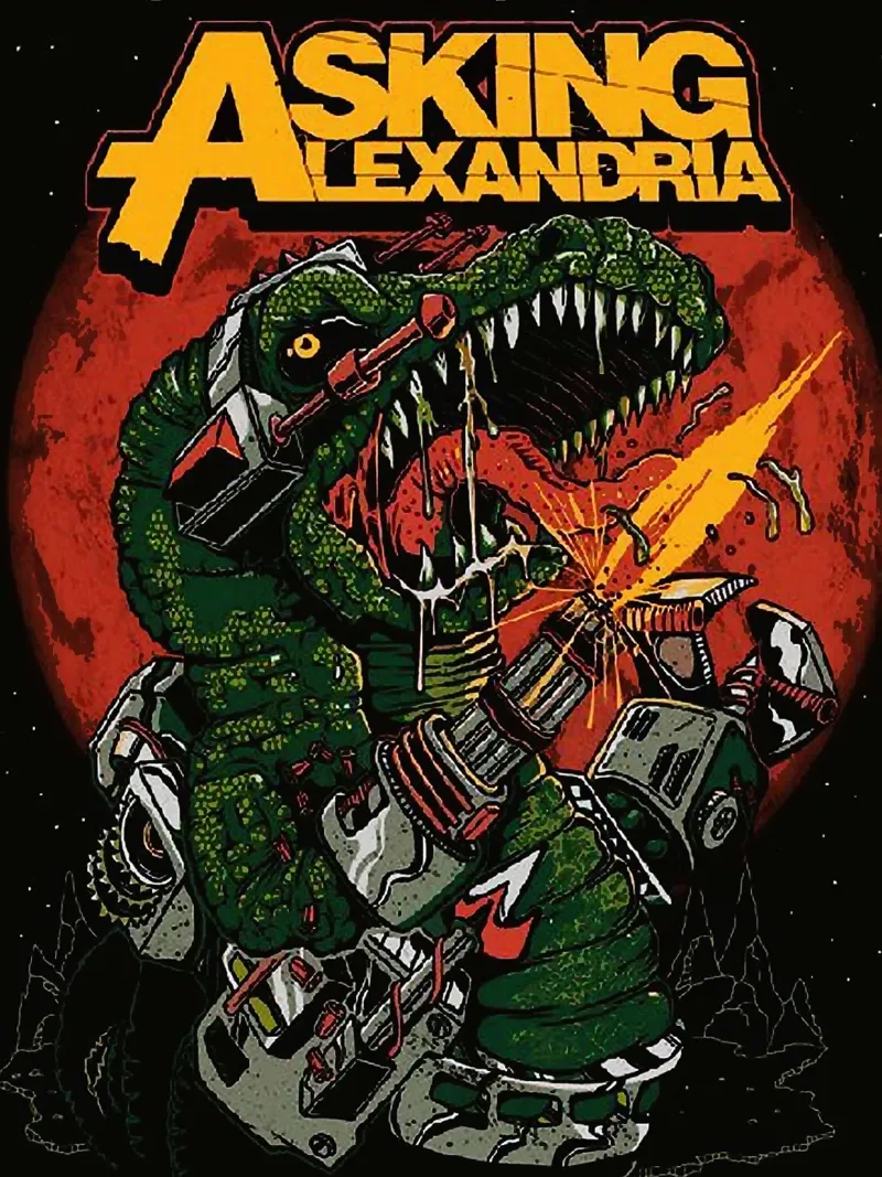 Groupe Asking Alexandria hahnemühle de vanhesling