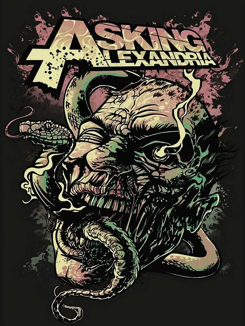 Groupe Asking Alexandria hahnemühle de vanhesling