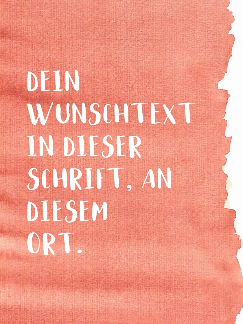 Wunschtext auf Wasserfarbe pellicola backlit da WORTSPIEL