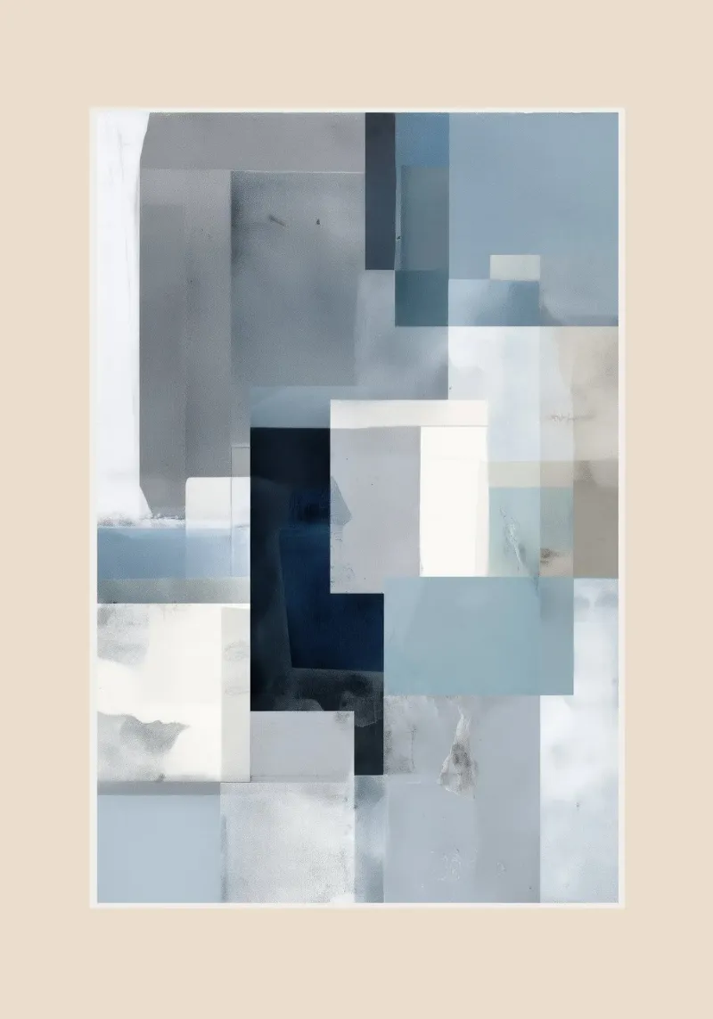 Soft Blue Forms I plexiglass da cityart