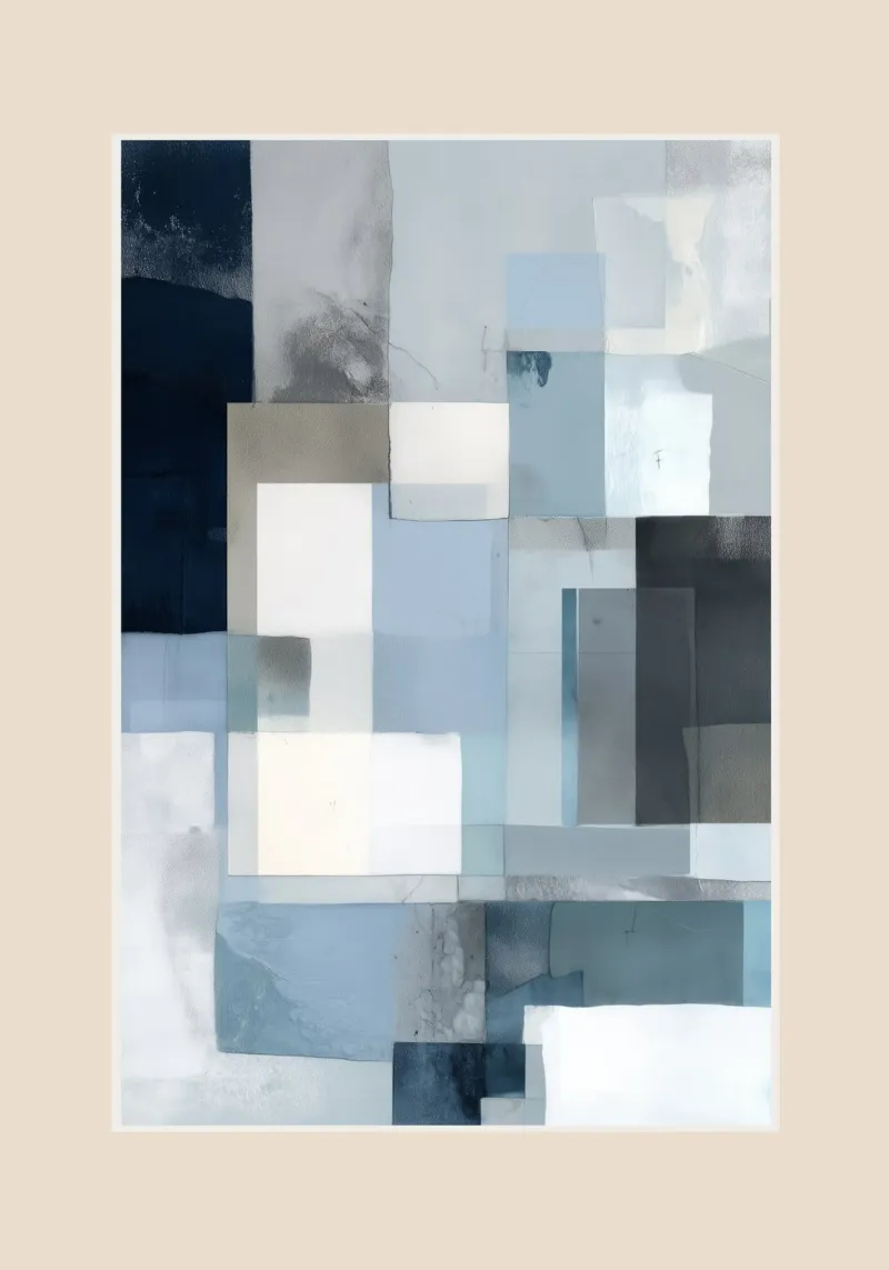 Soft Blue Forms III plexiglass da cityart