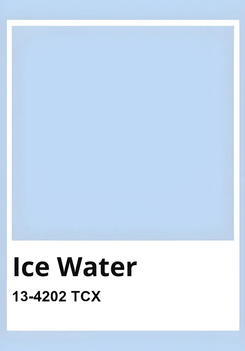 Pantone Ice Water Minimalistische esthetische print canvas met Baklijst van homdeco