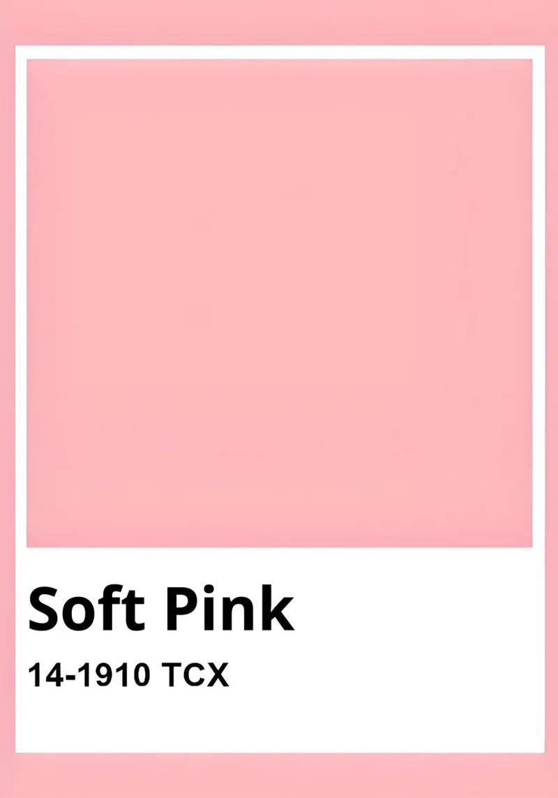 Pantone Soft Pink Minimalist Color Block Print canvas by homdeco