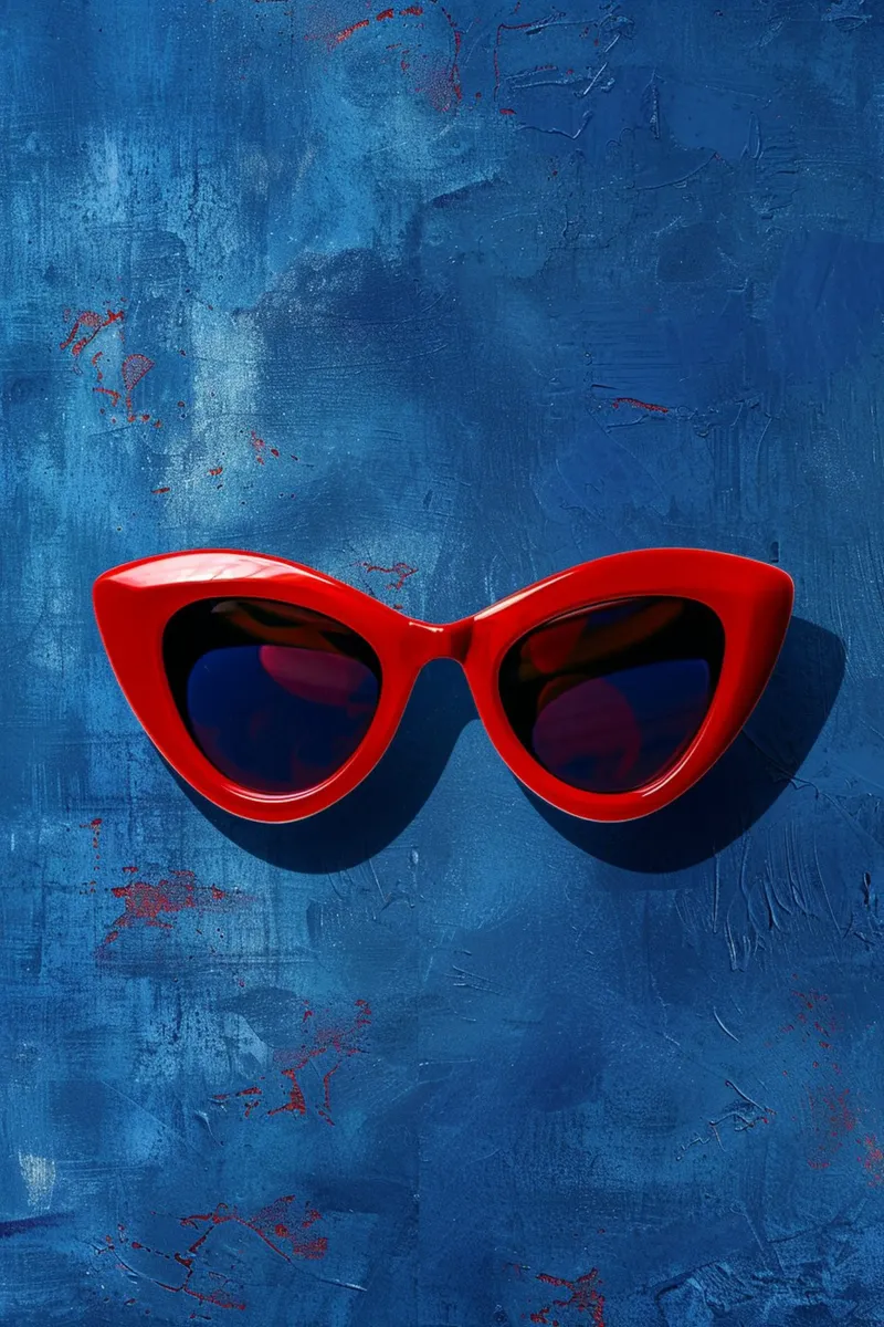 Femme Fatale in Red poster with aluminum frame by Mosaic Dialogue