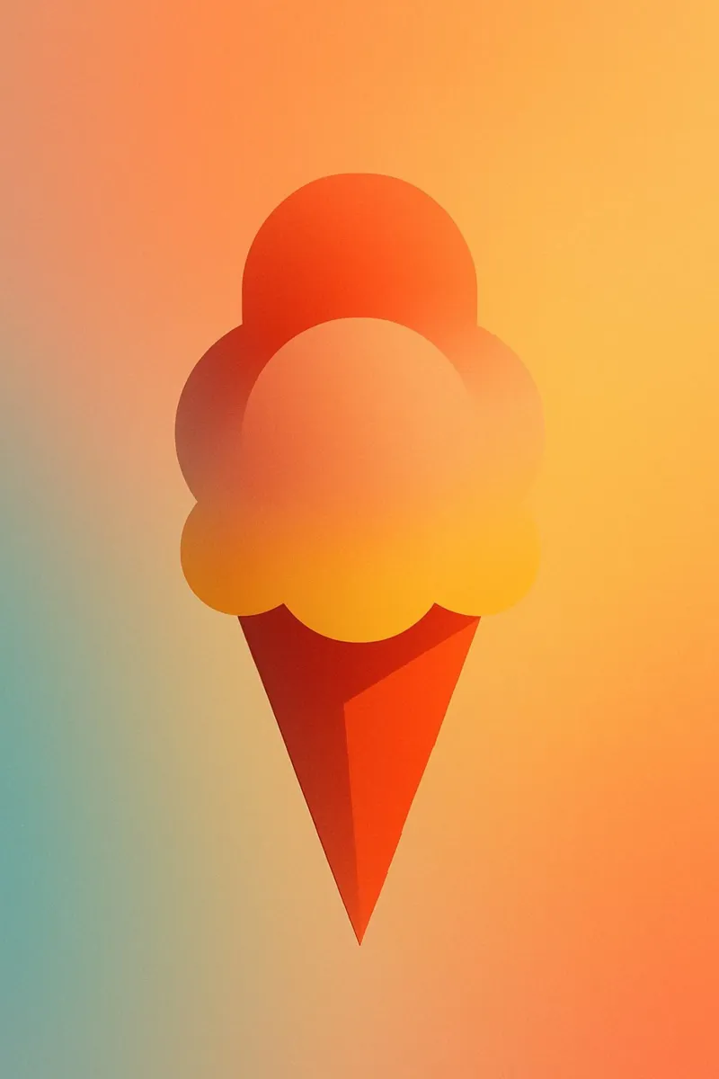 GELATO - La intensidad fundente del verano metacrilato de Boissons - Affiches & posters - Retro