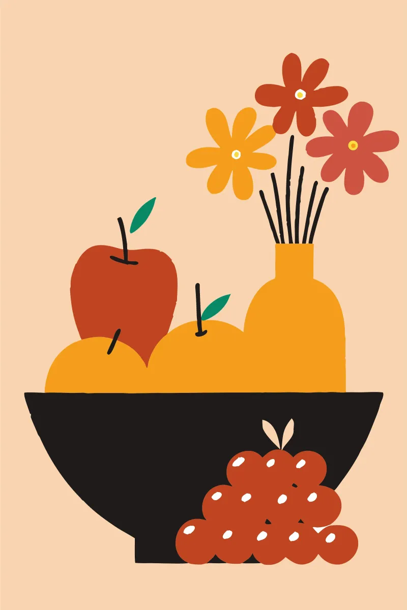 Frutti e fiori pellicola backlit da TRENDY POSTER SHOP