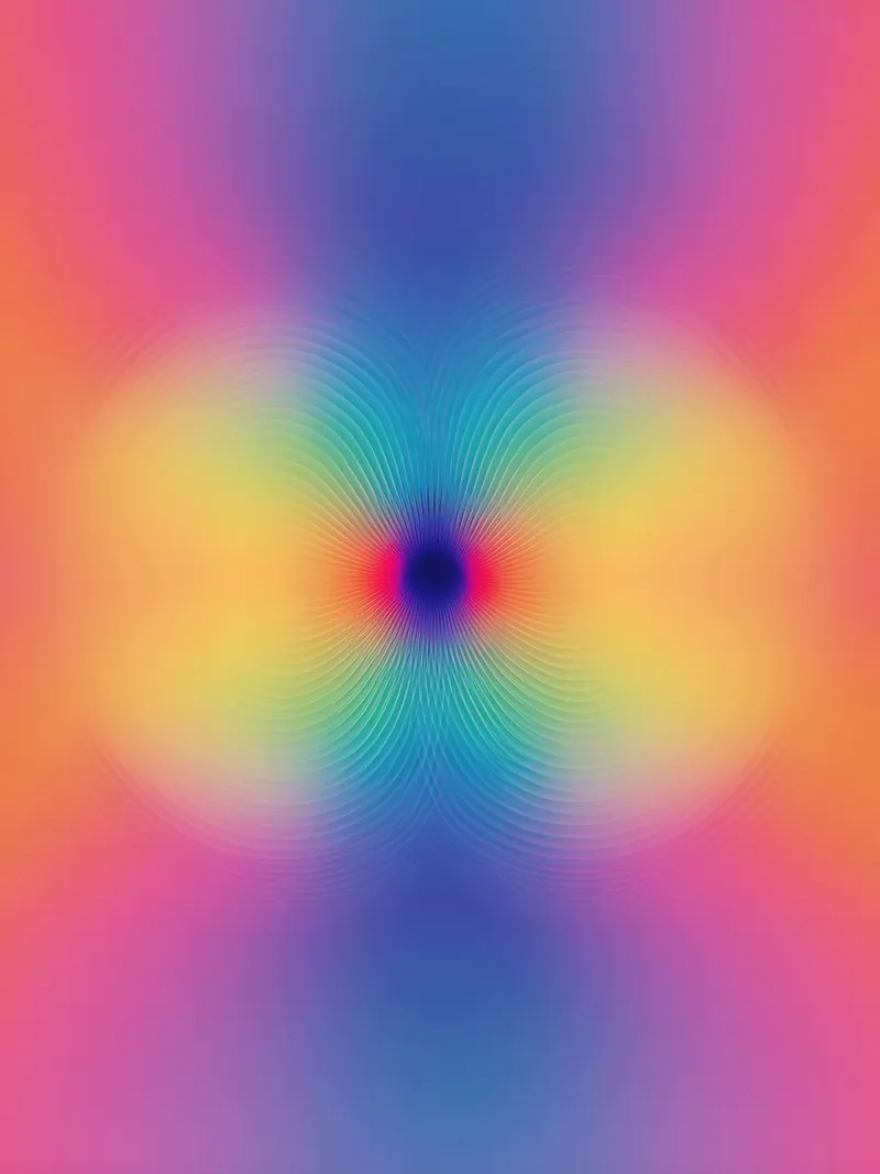 Colour resonance | Psychedelic meditation canvas by Autofocus