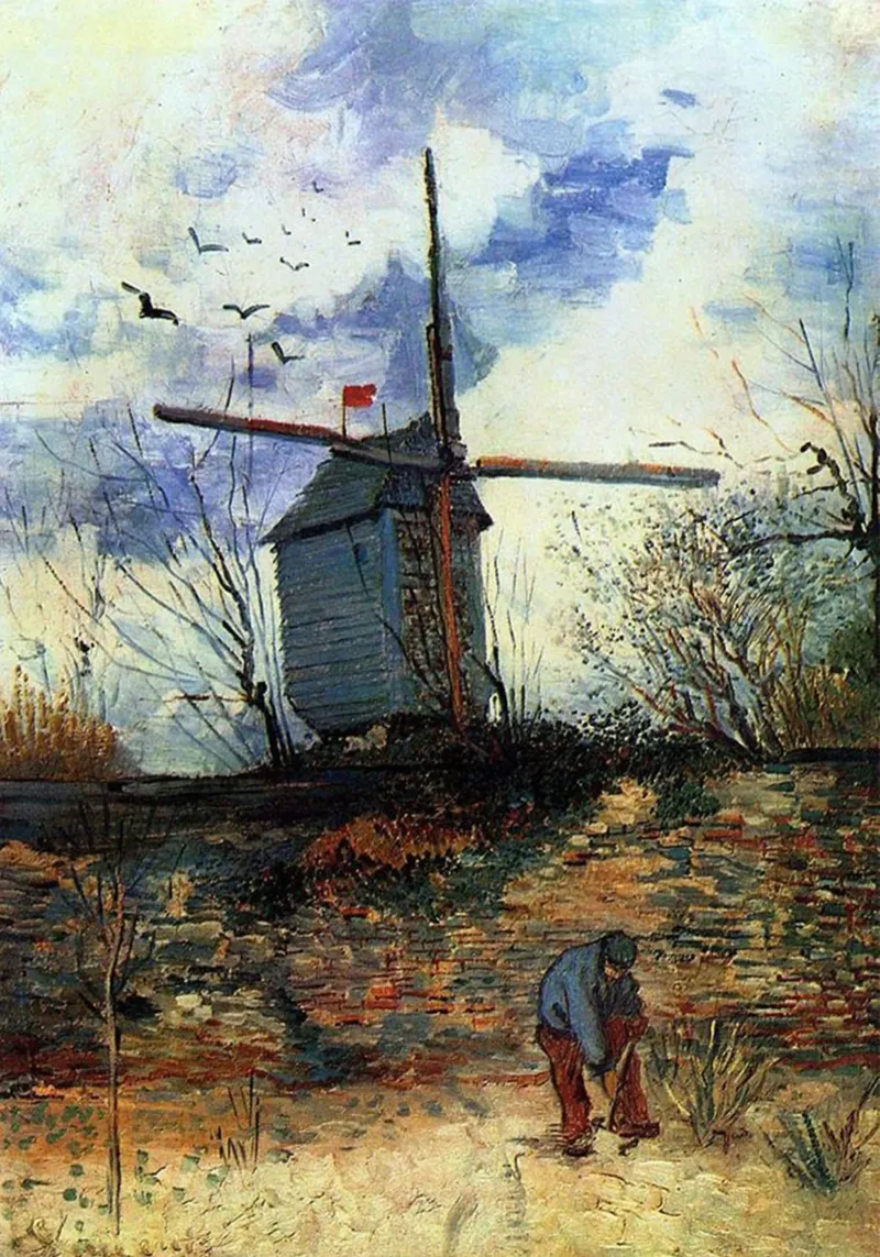 windmill vegetation structure canvas by cloud shop
