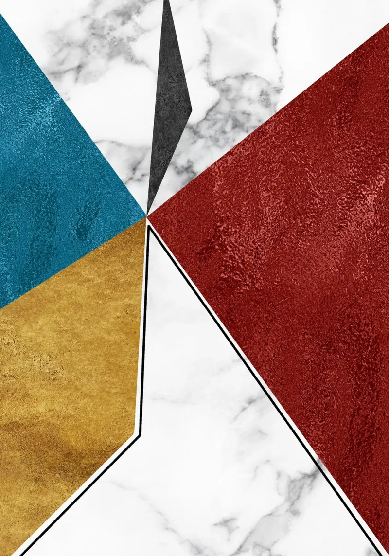 abstract art geometric triangles pannello forex da vintageshop