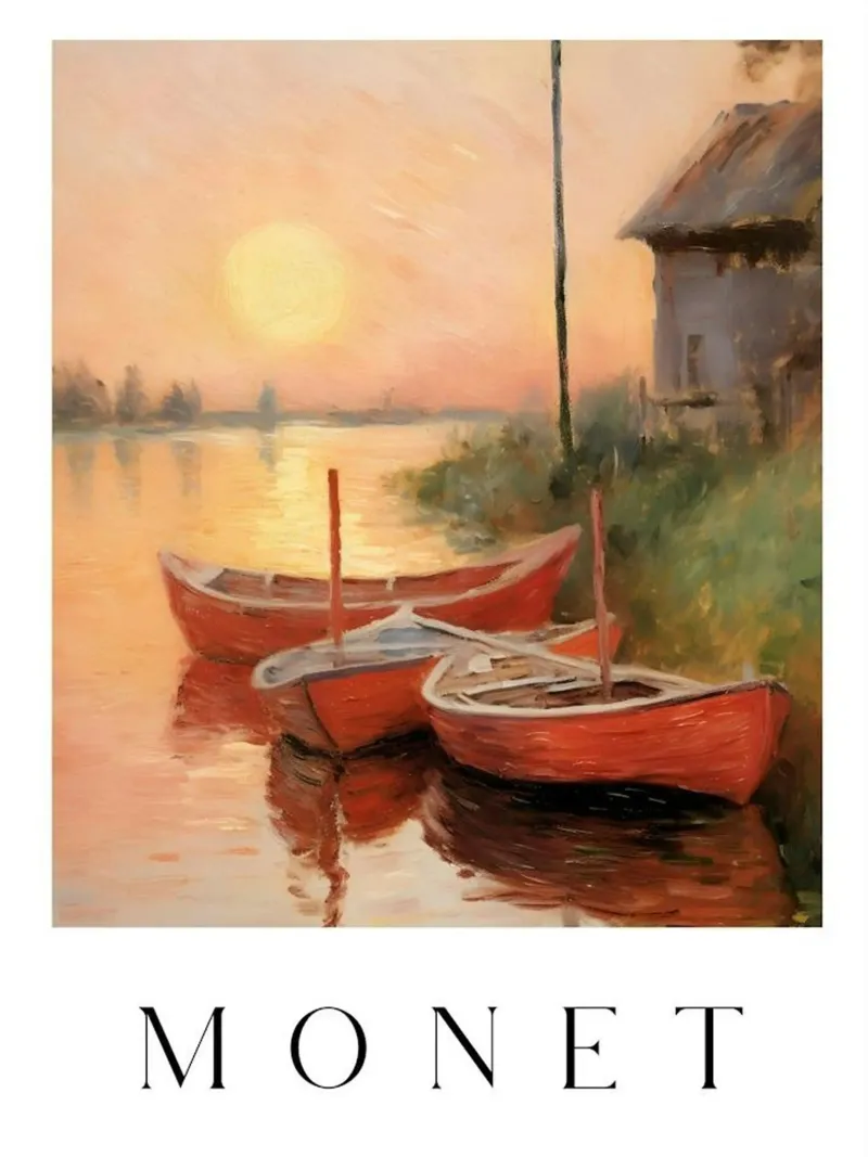 Claude inspired art poster da Top Art