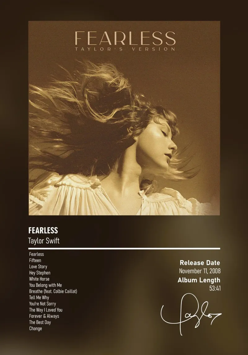 Fearless By Taylor Swift hahnemühle by DGUnder