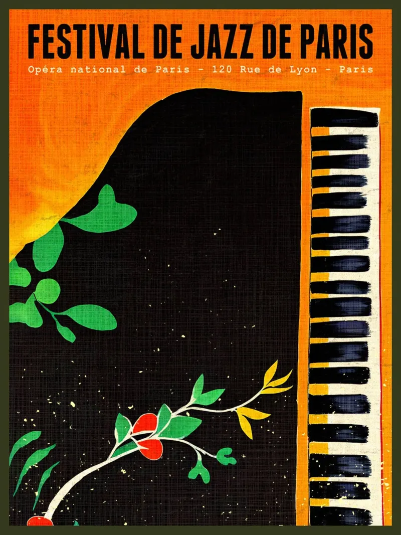 Poster jazz retrò pellicola backlit da VintagePoster