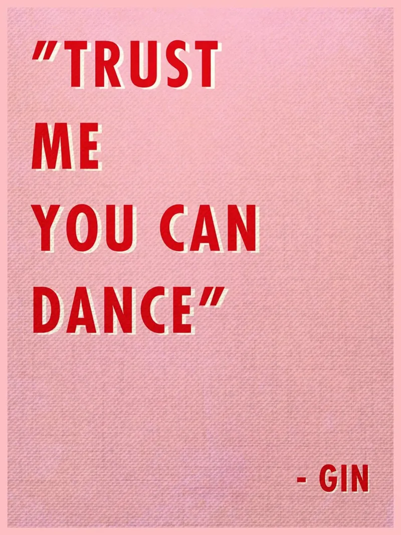 Trust Me You Can Dance Zitat Hahnemühle von Food And Kitchen
