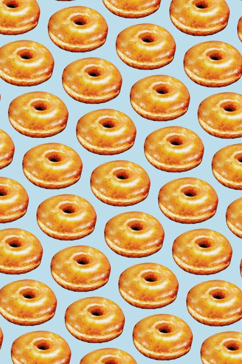 Glazed Doughnut Pattern pellicola backlit da Kelly Gilleran