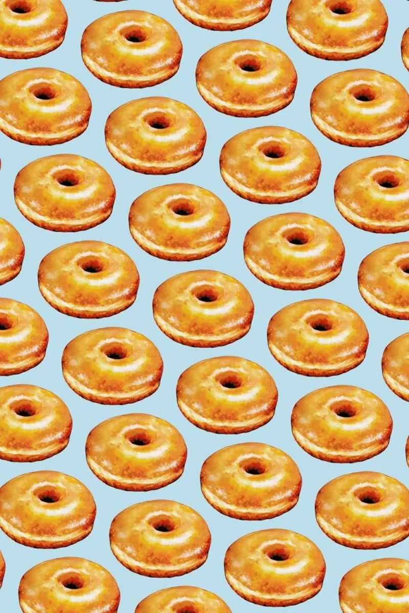 Glazed Doughnut Pattern tela da Kelly Gilleran