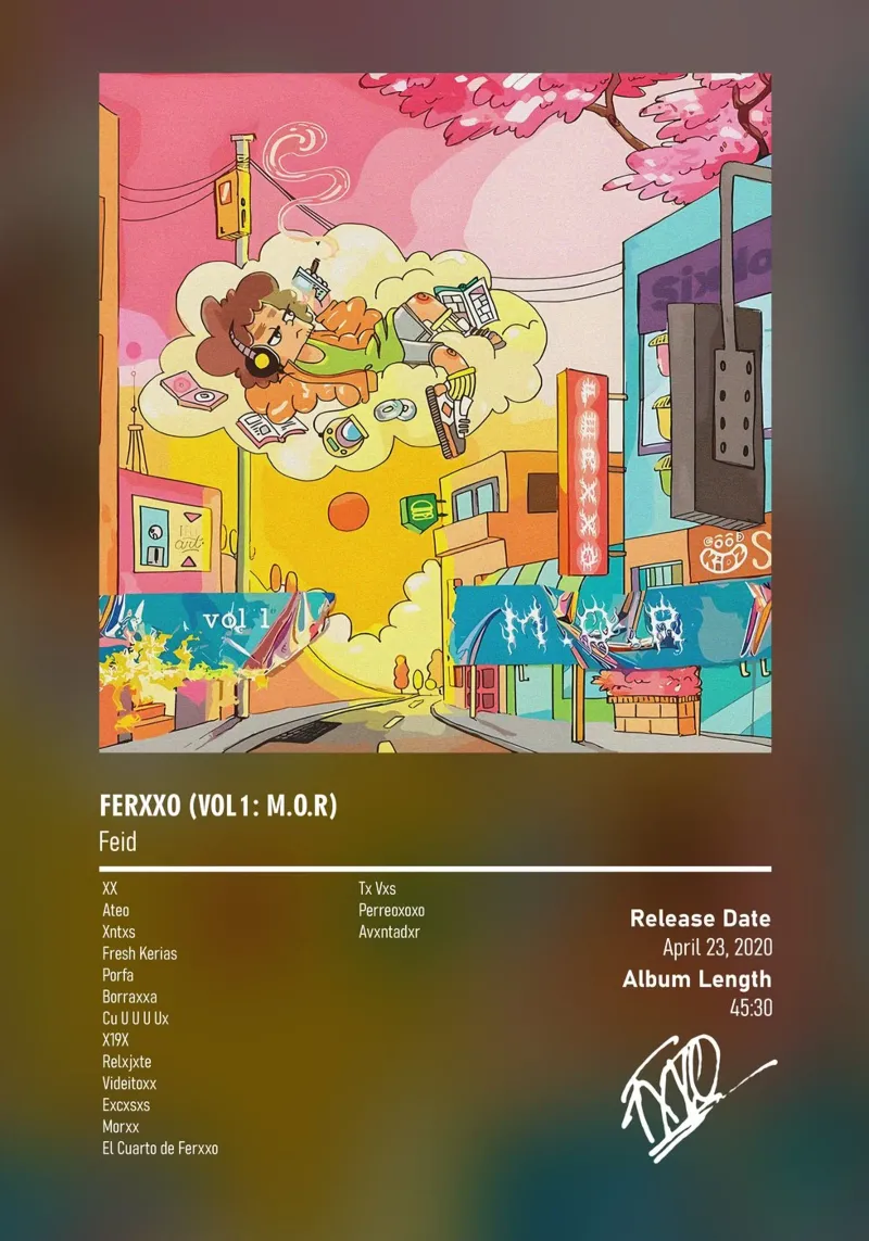 FERXXO (Vol 1 M.O.R) (2020) Feid canvas by DGUnder