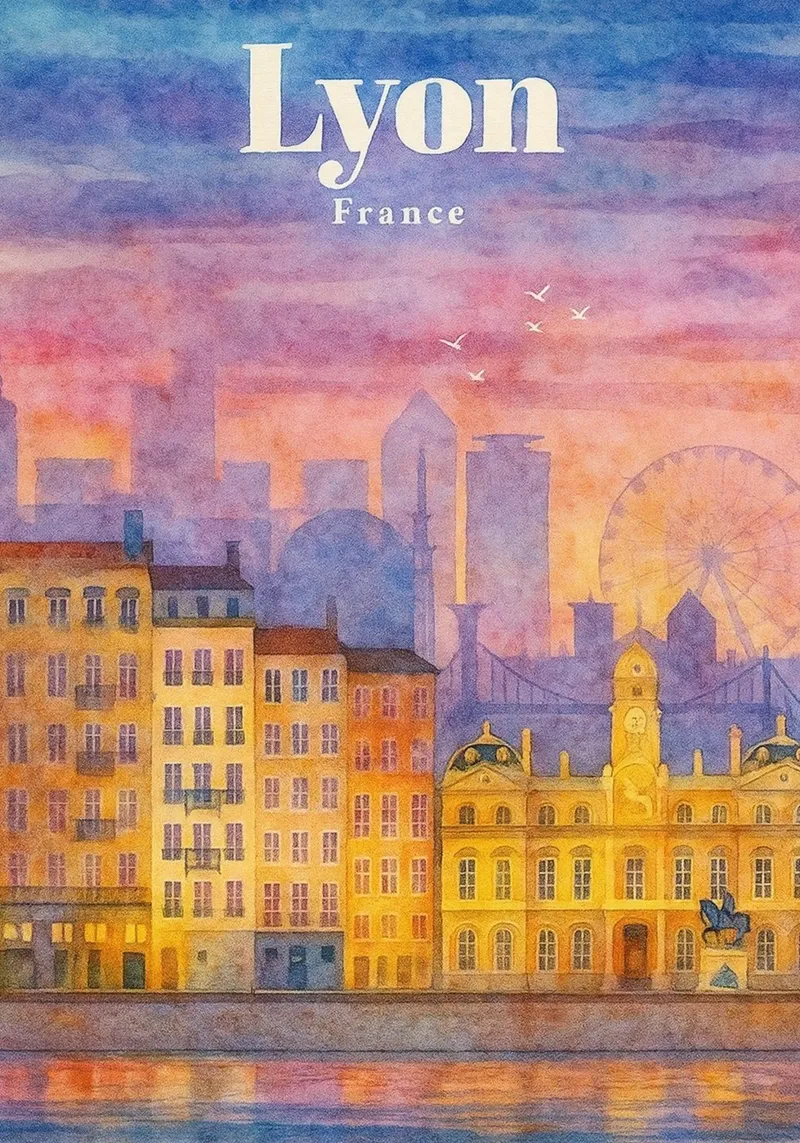 Lyon, Frankreich Malerei Imagination Hahnemühle von onestar