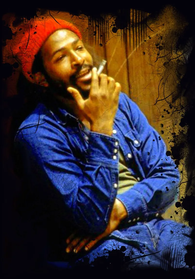 Marvin Gaye enjoy the cigarettes pellicola backlit da Lembayung art
