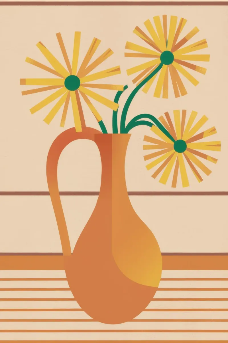 Brocca di terracotta Sunshine poster da Rain Balance