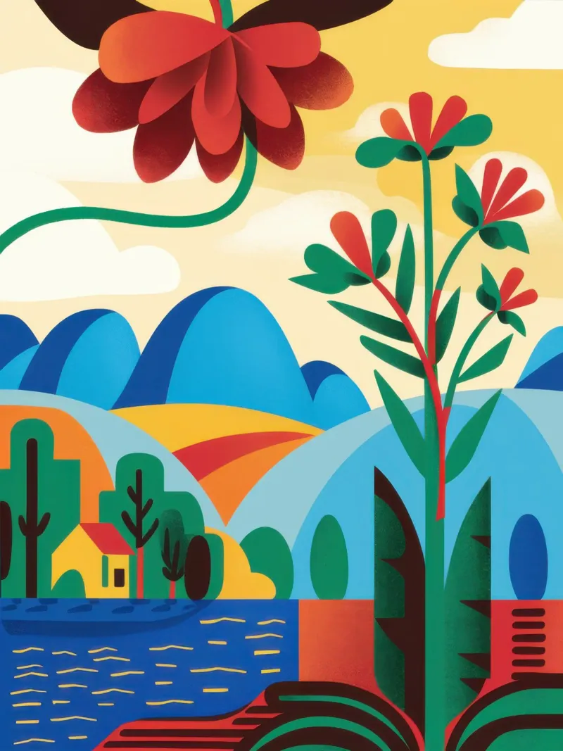 Folklore Collina dei Fiori poster da Reds Jays