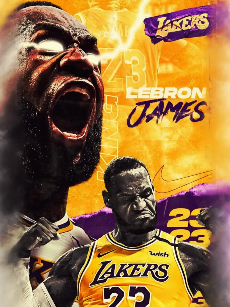 Lebron James artwork pellicola backlit da Lembayung art