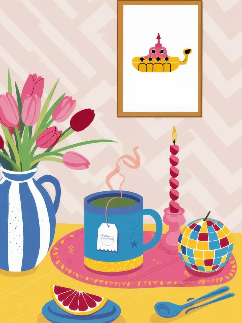 Mesa de té Tulip metacrilato de Reds Jays