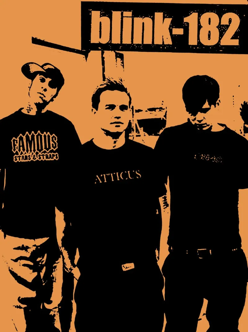 Blink 182 3 Type canvas by music soul